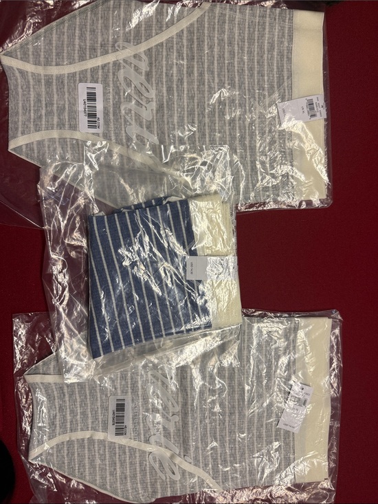 Aerie Other - aerie Gray and Navy Striped Cotton Brief Panties Pack